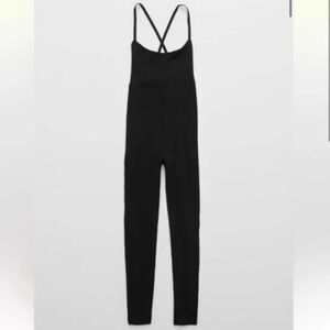 Offline by AERIE Real Me Black Bodycon
Jumpsuit Cross Back Strappy